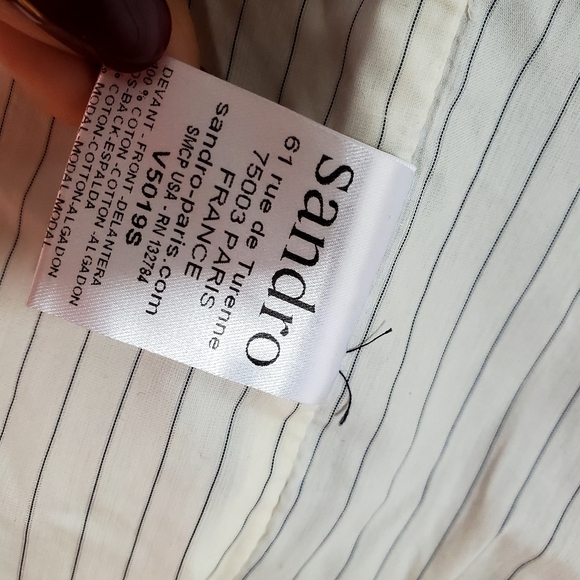 SANDRO Western Style Open Front Vest - Picture 8 of 8